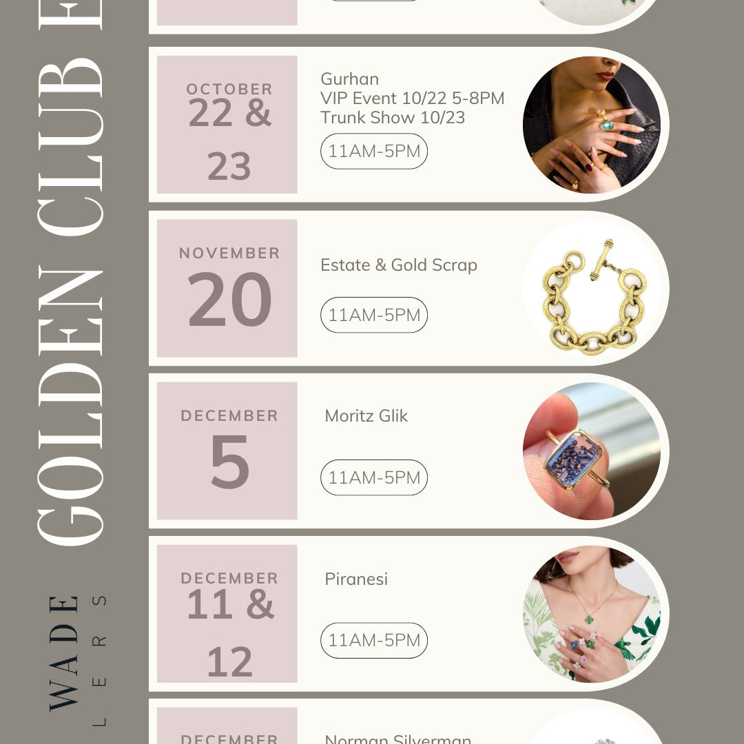 2024 Golden Club Events - Kelly Wade Jewelers
