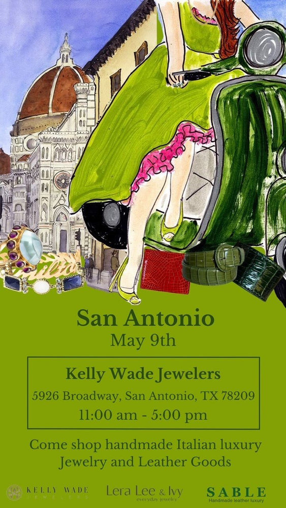 Italian Jewelry and Exotic Leather Goods May 9th! - Kelly Wade Jewelers Store