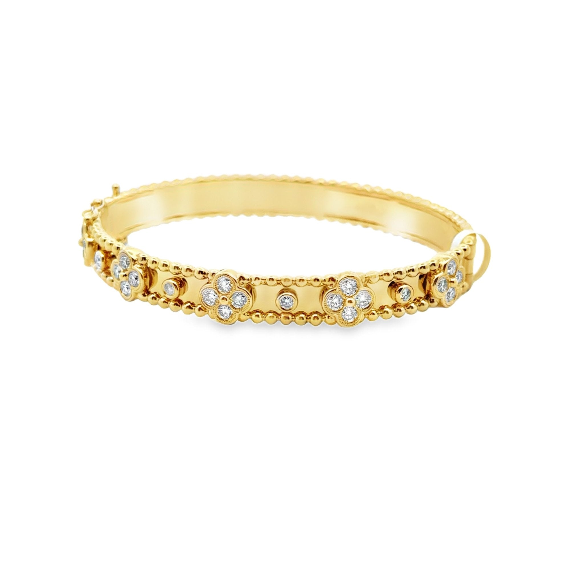 14k yellow gold 5 diamond flow - Kelly Wade Jewelers