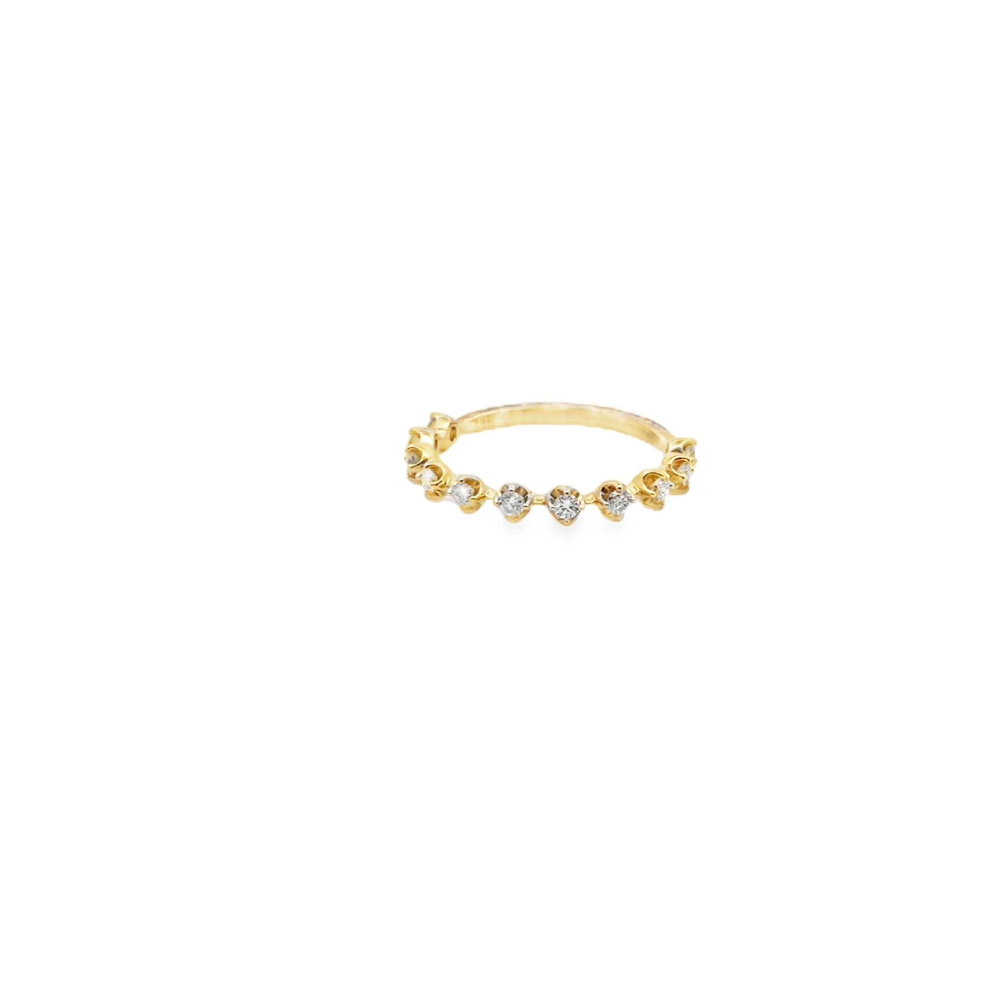 14k yellow gold alternating ha - Kelly Wade Jewelers