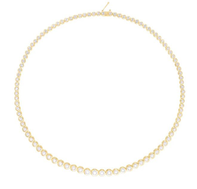 14k yellow gold bezel set diam - Kelly Wade Jewelers