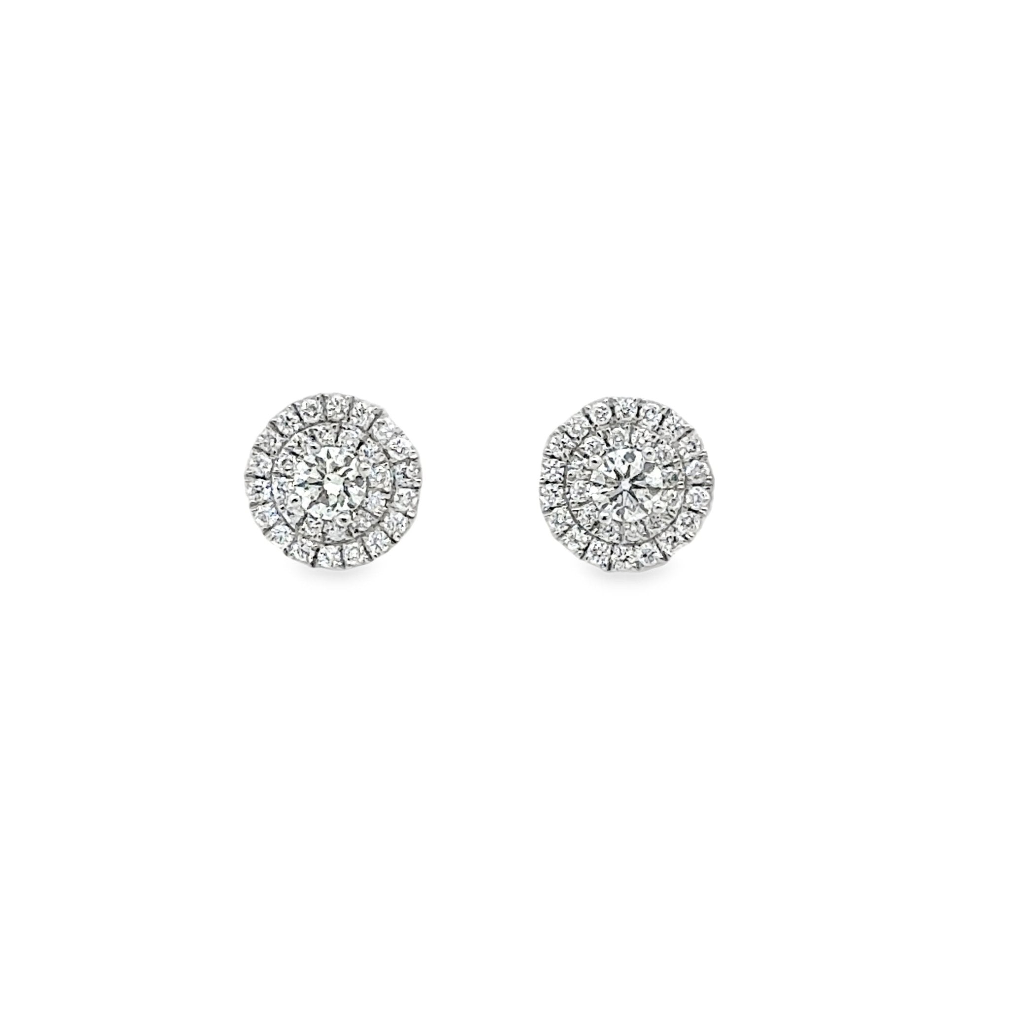 14k yellow gold diamond earrin - Kelly Wade Jewelers
