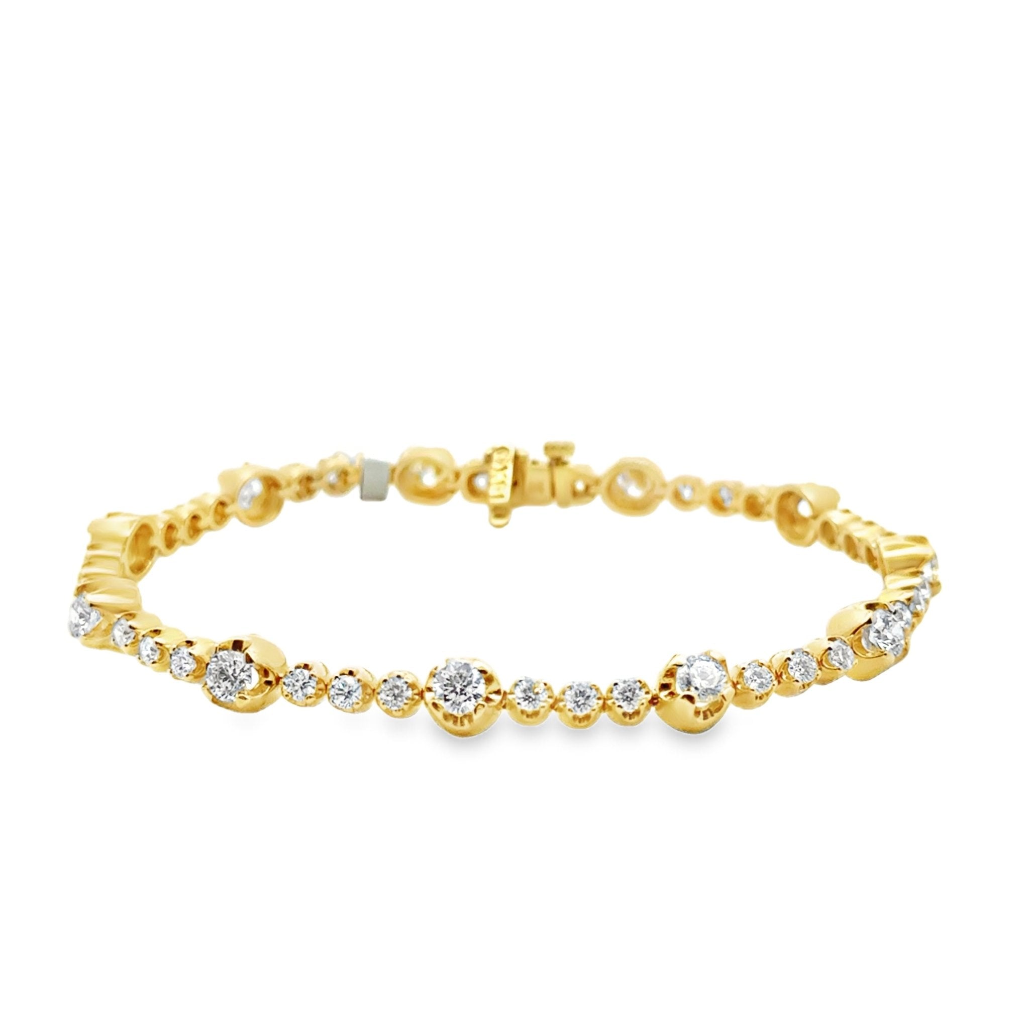 14k yellow gold diamond tennis - Kelly Wade Jewelers
