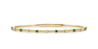 14k yellow gold half way aroun - Kelly Wade Jewelers