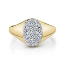 14k yellow gold pave diamond s - Kelly Wade Jewelers