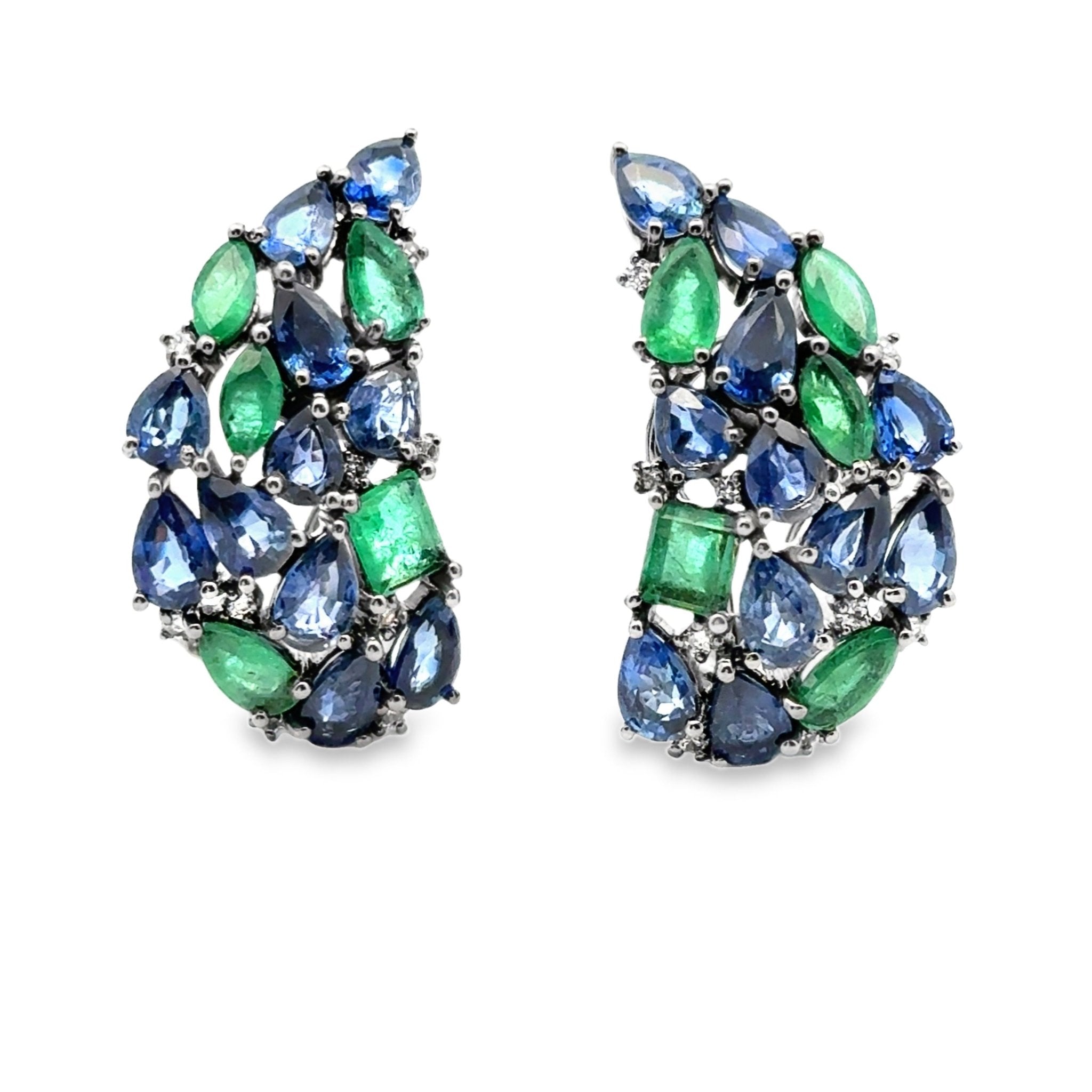 18k white gold rhodium curved - Kelly Wade Jewelers