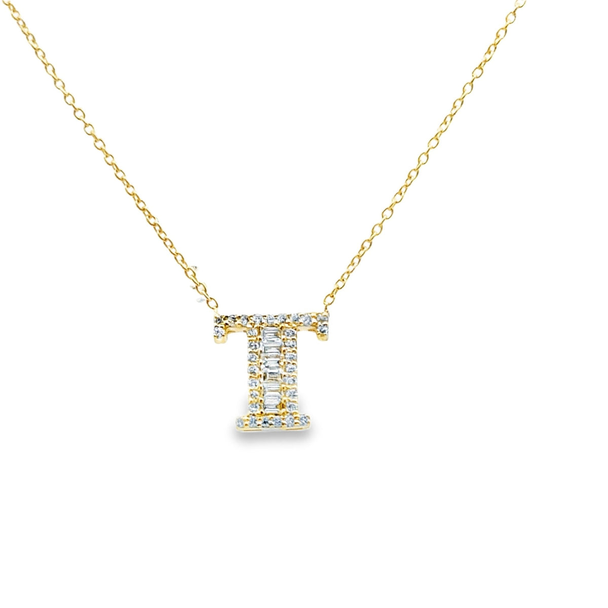 18k yellow gold baguette and r - Kelly Wade Jewelers