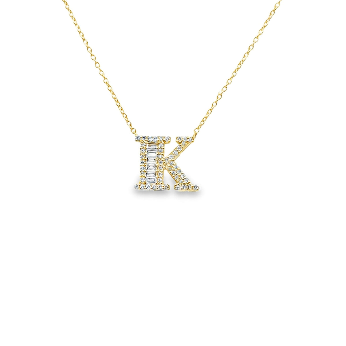 18k yellow gold baguette and r - Kelly Wade Jewelers