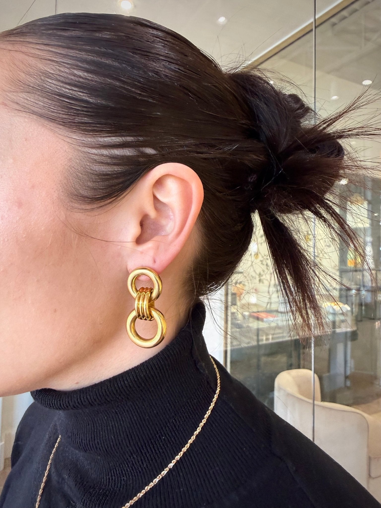 18k yellow gold Tiffany double - Kelly Wade Jewelers
