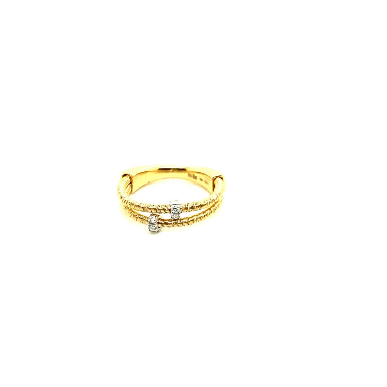 18k yellow gold wrapped double - Kelly Wade Jewelers