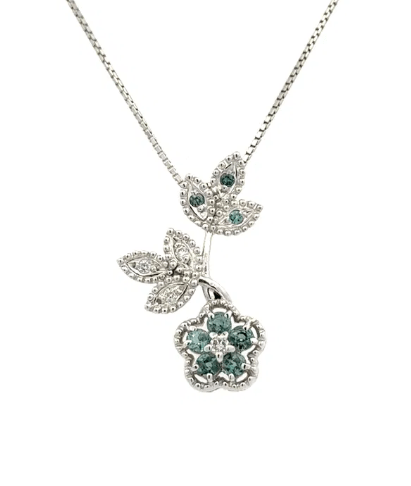 Alexandrite and Diamond Flower Necklace - Kelly Wade Jewelers Store