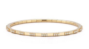 Alternating Diamond Stretch Bracelet - Kelly Wade Jewelers