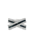 Baguette Sapphire and Diamond Dome Ring - Kelly Wade Jewelers