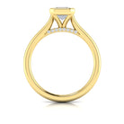 Bezel Set Emerald Cut Diamond Ring - Kelly Wade Jewelers