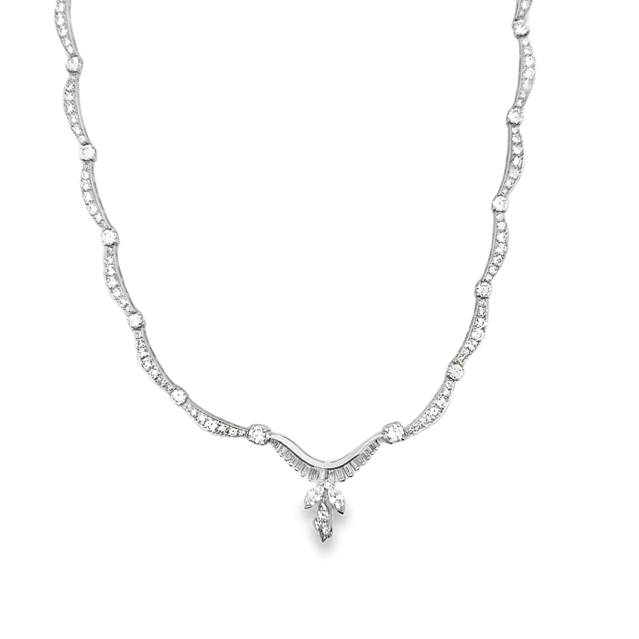 Curtain Link Diamond Necklace - Kelly Wade Jewelers
