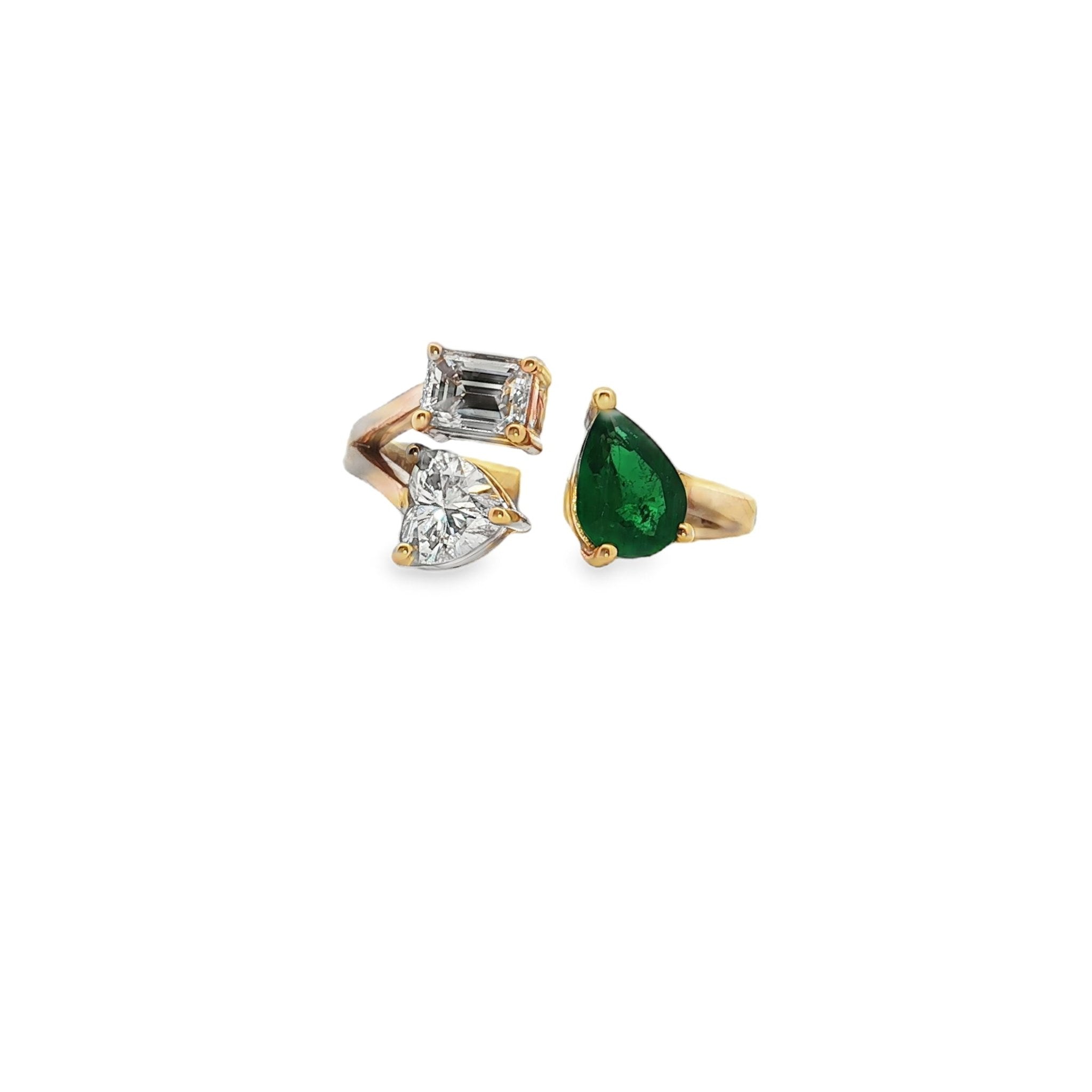 Diamond Emerald Ring - Kelly Wade Jewelers