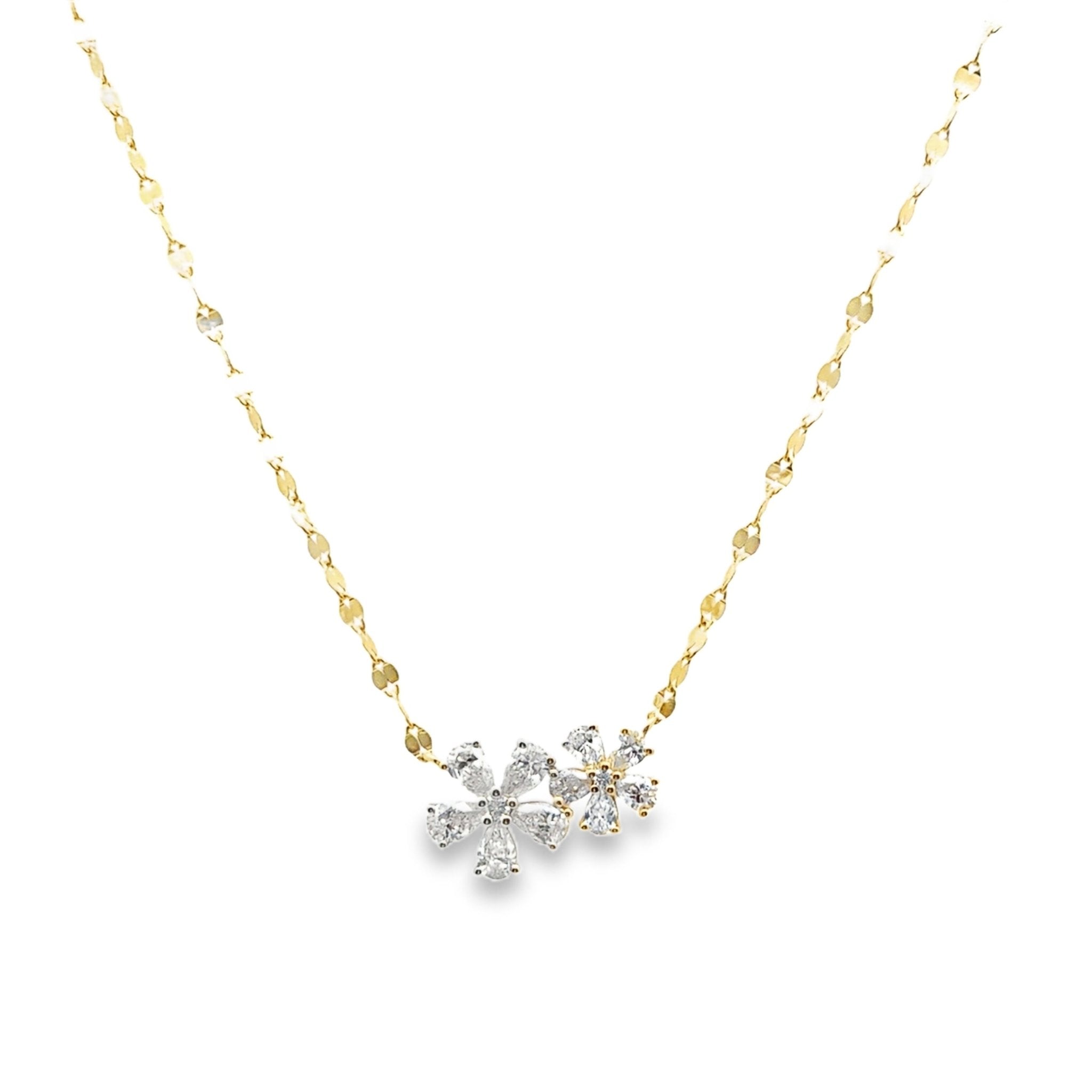 Diamond Flower Necklace - Kelly Wade Jewelers