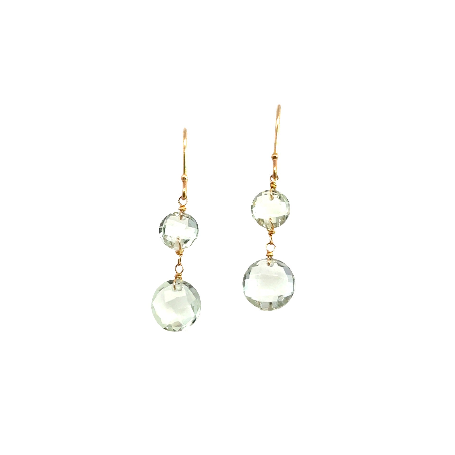 Double Amethyst Dangle Earrings - Kelly Wade Jewelers