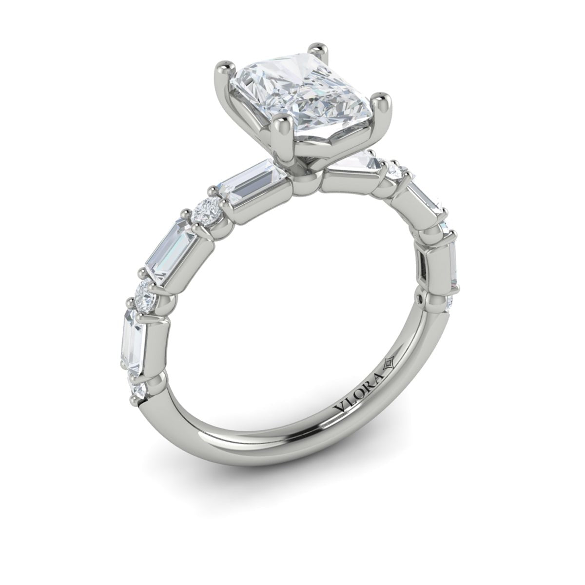 Emerald Cut Art Deco Ring - Kelly Wade Jewelers