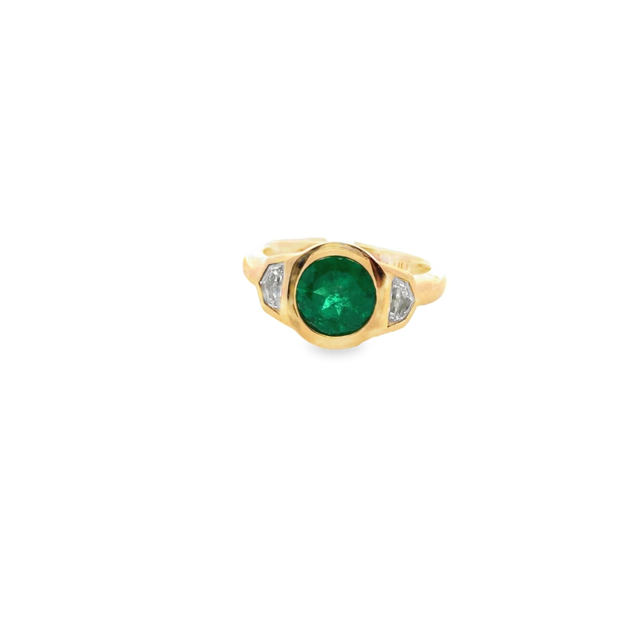 Emerald & Diamond Ring - Kelly Wade Jewelers