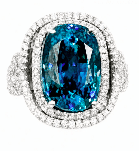 Estate 18k white gold cushion - Kelly Wade Jewelers