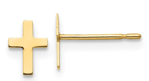 Gold Cross Earrings - Kelly Wade Jewelers