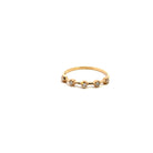 Gold Ring with Diamond Stations - Kelly Wade Jewelers