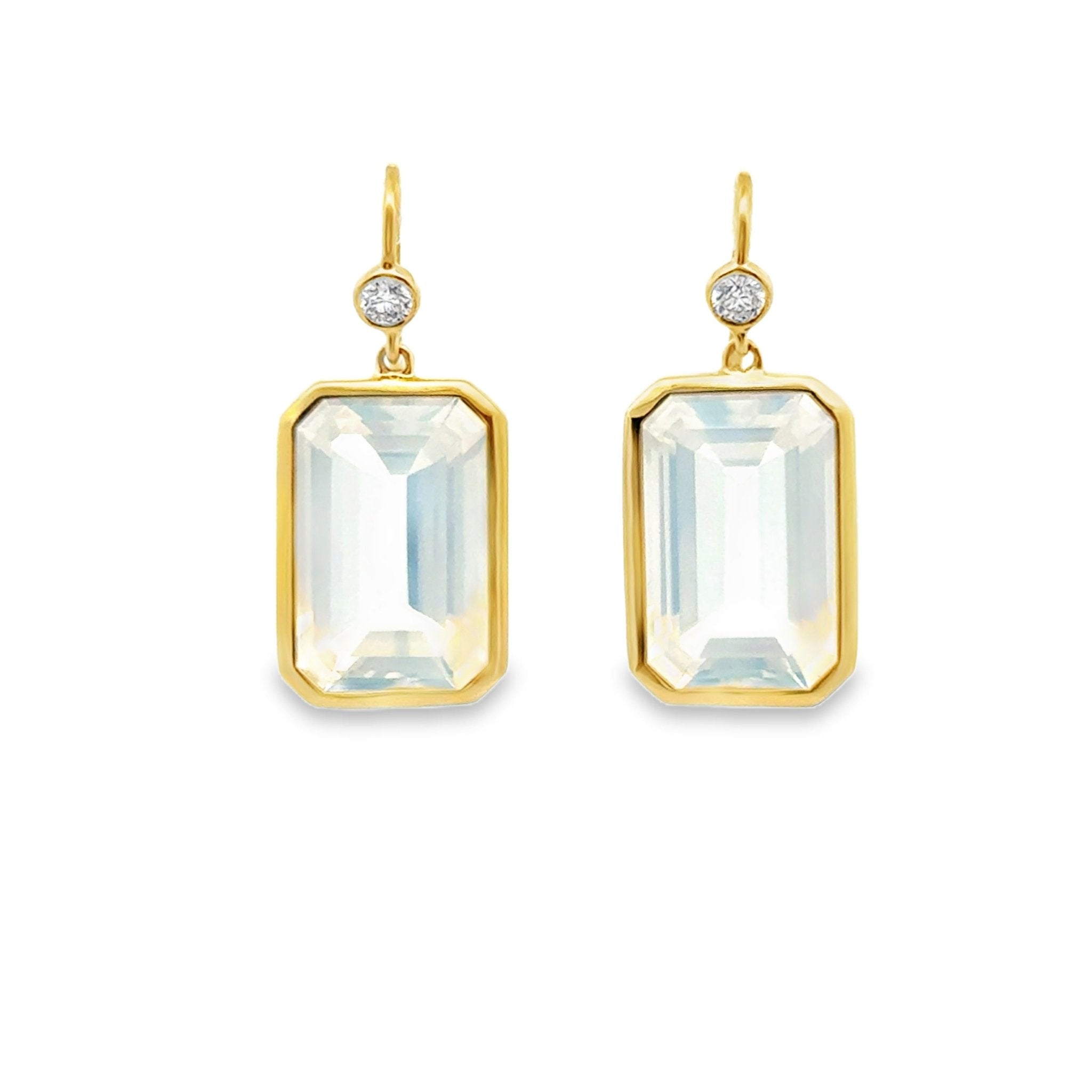 Goshwara Moon Quartz Earrings - Kelly Wade Jewelers