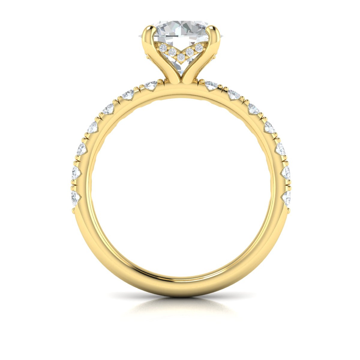 Hidden Halo Engagement Ring - Kelly Wade Jewelers