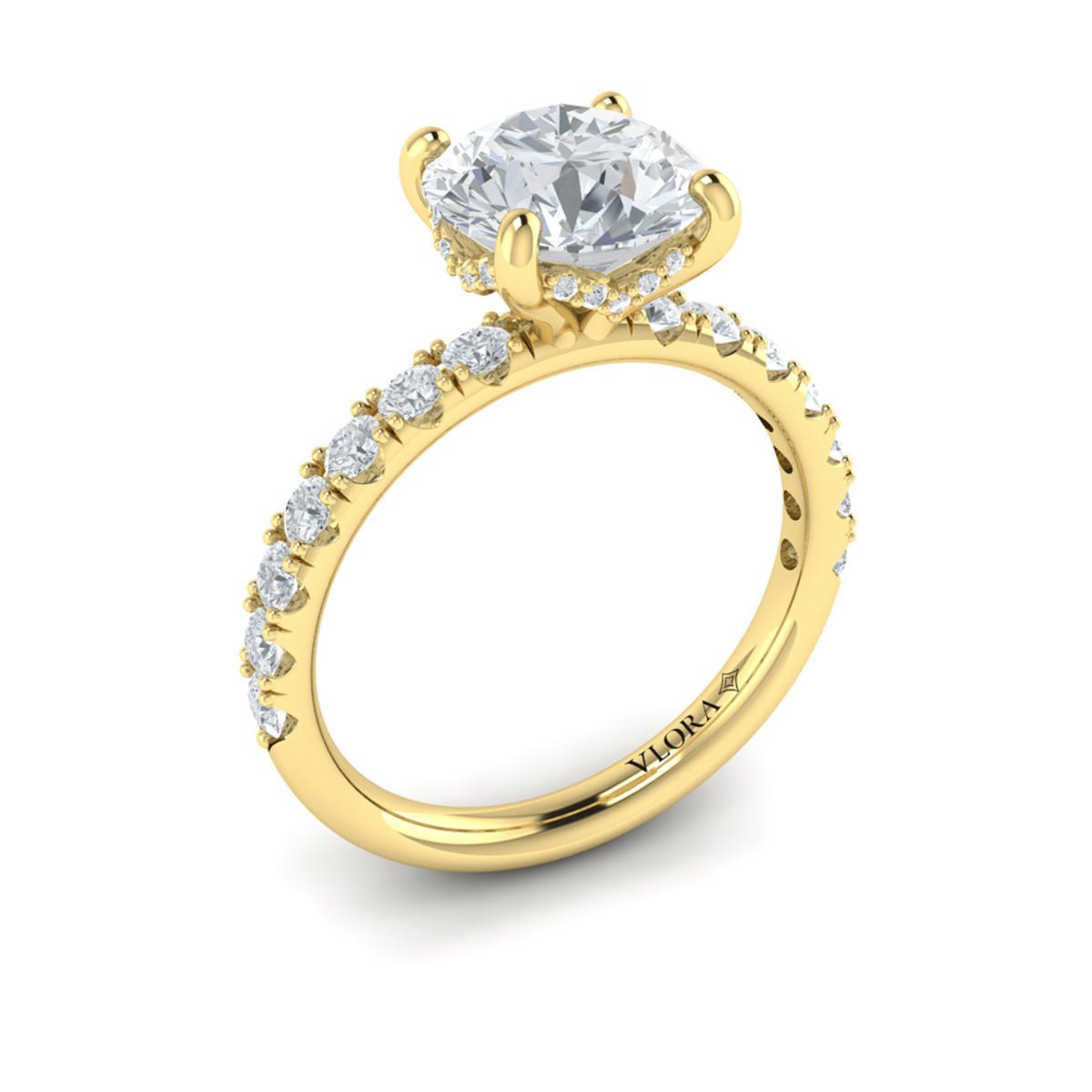 Hidden Halo Engagement Ring - Kelly Wade Jewelers