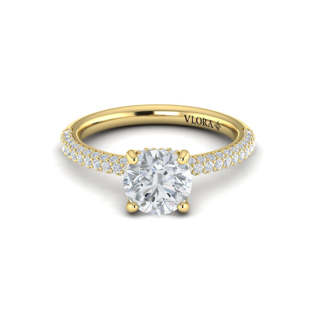 Hidden Halo Pave Band - Kelly Wade Jewelers