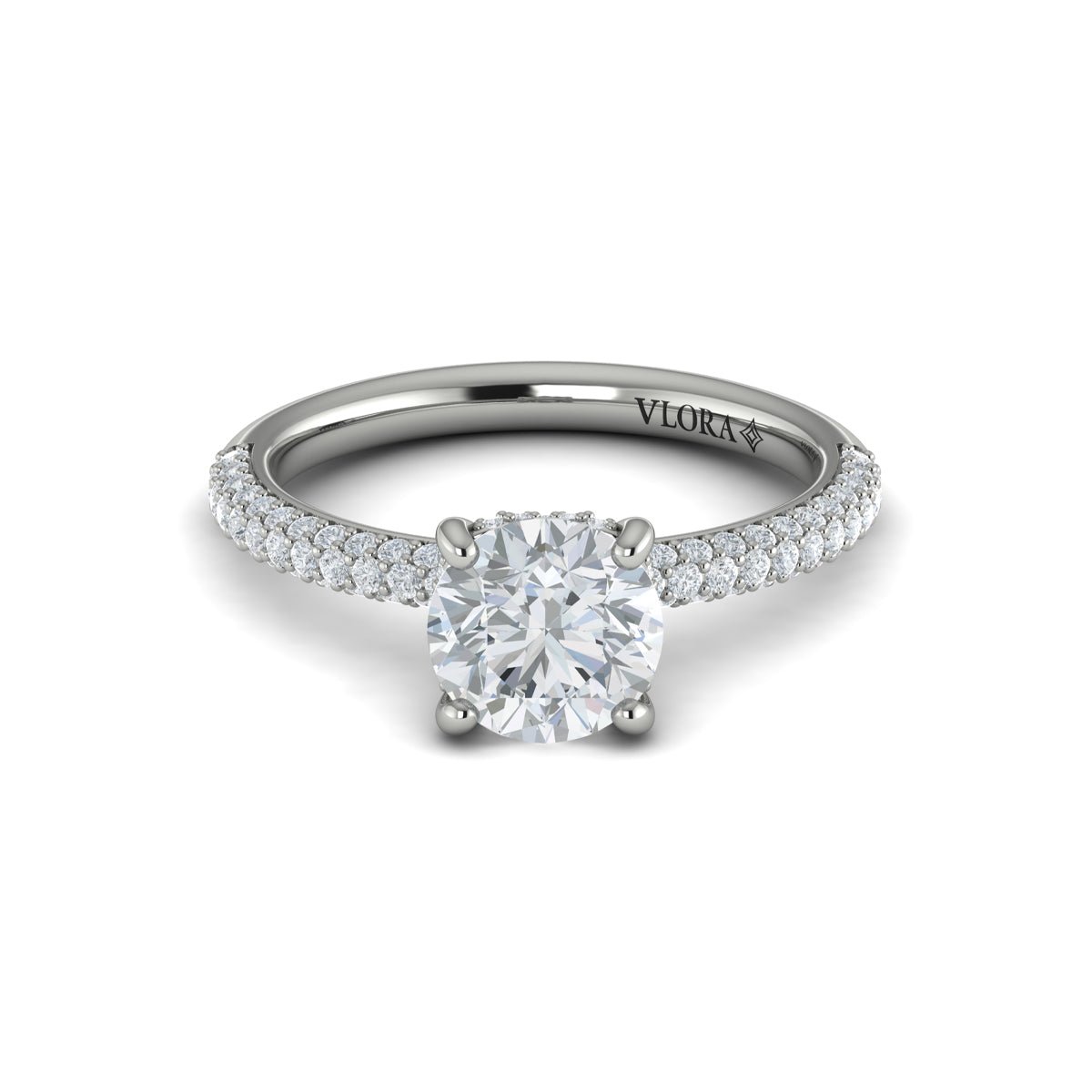 Hidden Halo Pave Band - Kelly Wade Jewelers