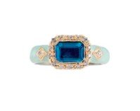 London Blue Topaz Ring - Kelly Wade Jewelers