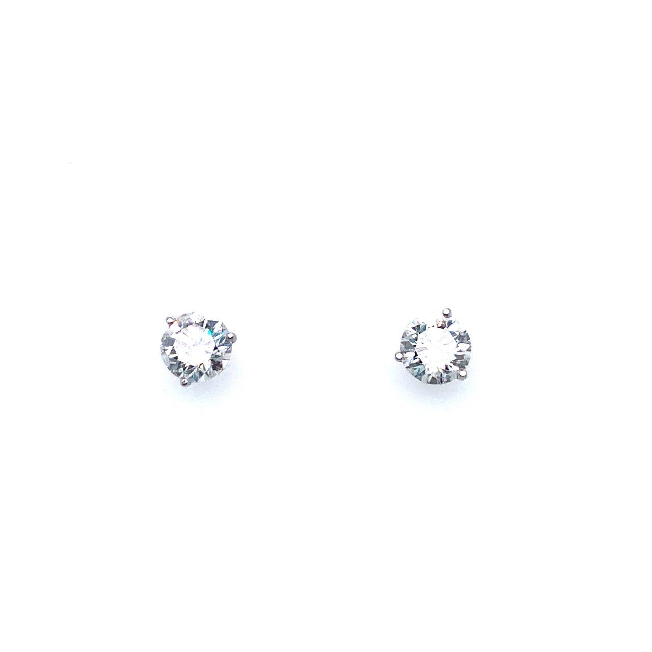 Martini Set Diamond Stud Earrings 2.18ctw - Kelly Wade Jewelers Store