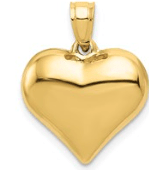 Medium Puffy Heart Charm - Kelly Wade Jewelers