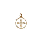 Mother Of Pearl Diamond Cross Charm - Kelly Wade Jewelers Store