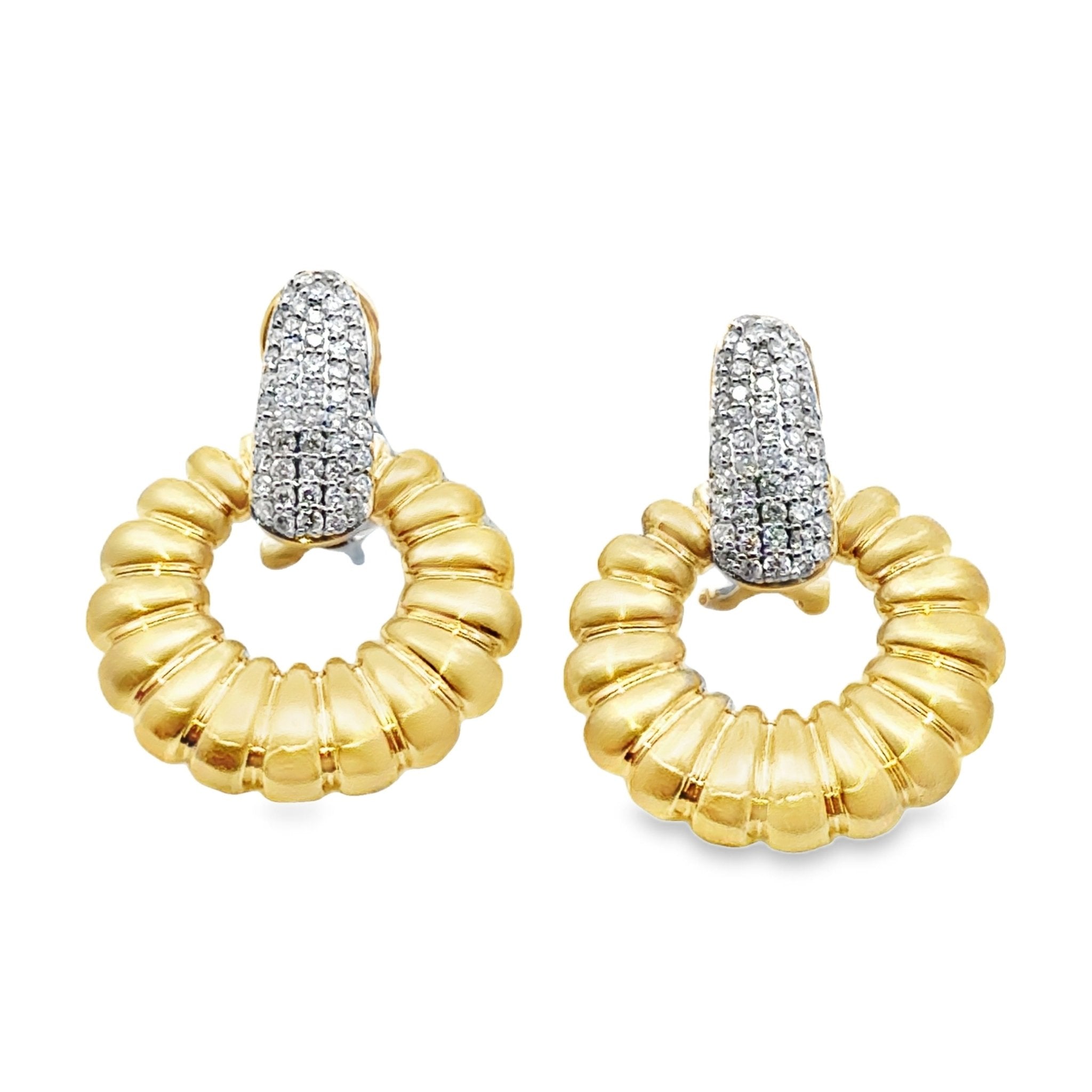 Open Circle Drop Earrings - Kelly Wade Jewelers
