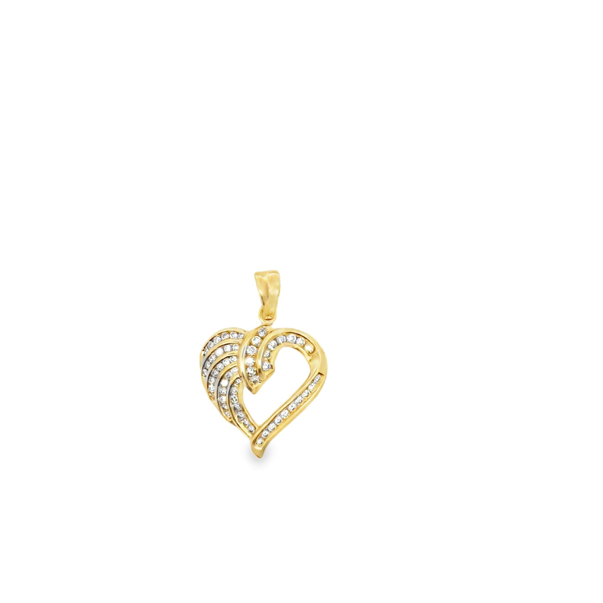 Open Diamond Heart Pendant - Kelly Wade Jewelers