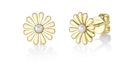Pearl Flower Earrings - Kelly Wade Jewelers