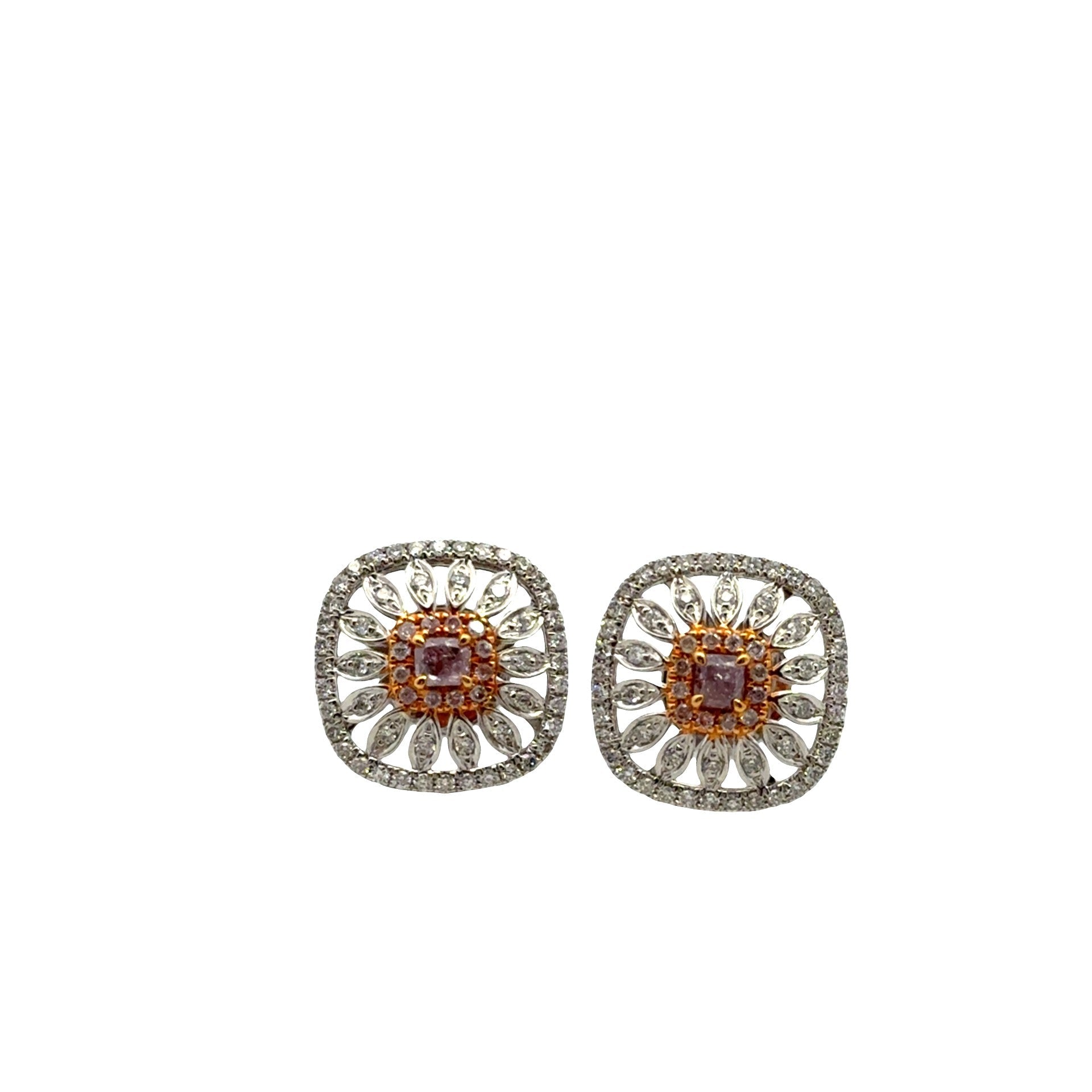 Pink Diamond Earrings - Kelly Wade Jewelers