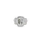 Platinum emerald cut diamond c - Kelly Wade Jewelers