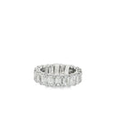Platinum emerald cut diamond e - Kelly Wade Jewelers