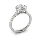 Round Bezel Engagement Ring - Kelly Wade Jewelers