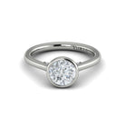 Round Bezel Engagement Ring - Kelly Wade Jewelers