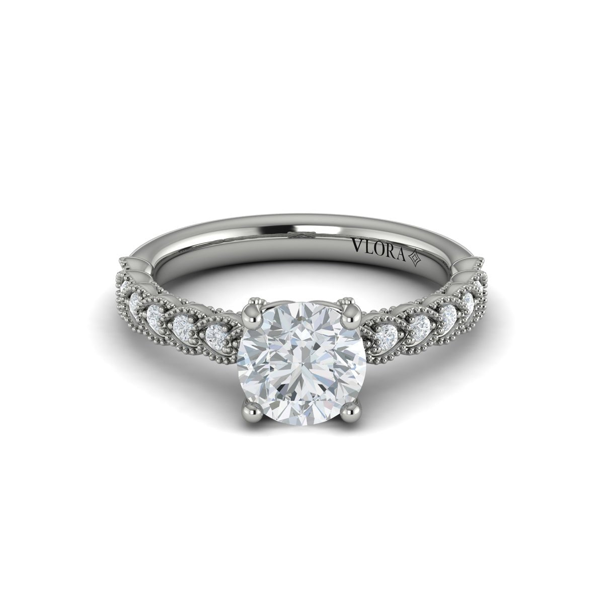 Round Vintage Engagement Ring - Kelly Wade Jewelers