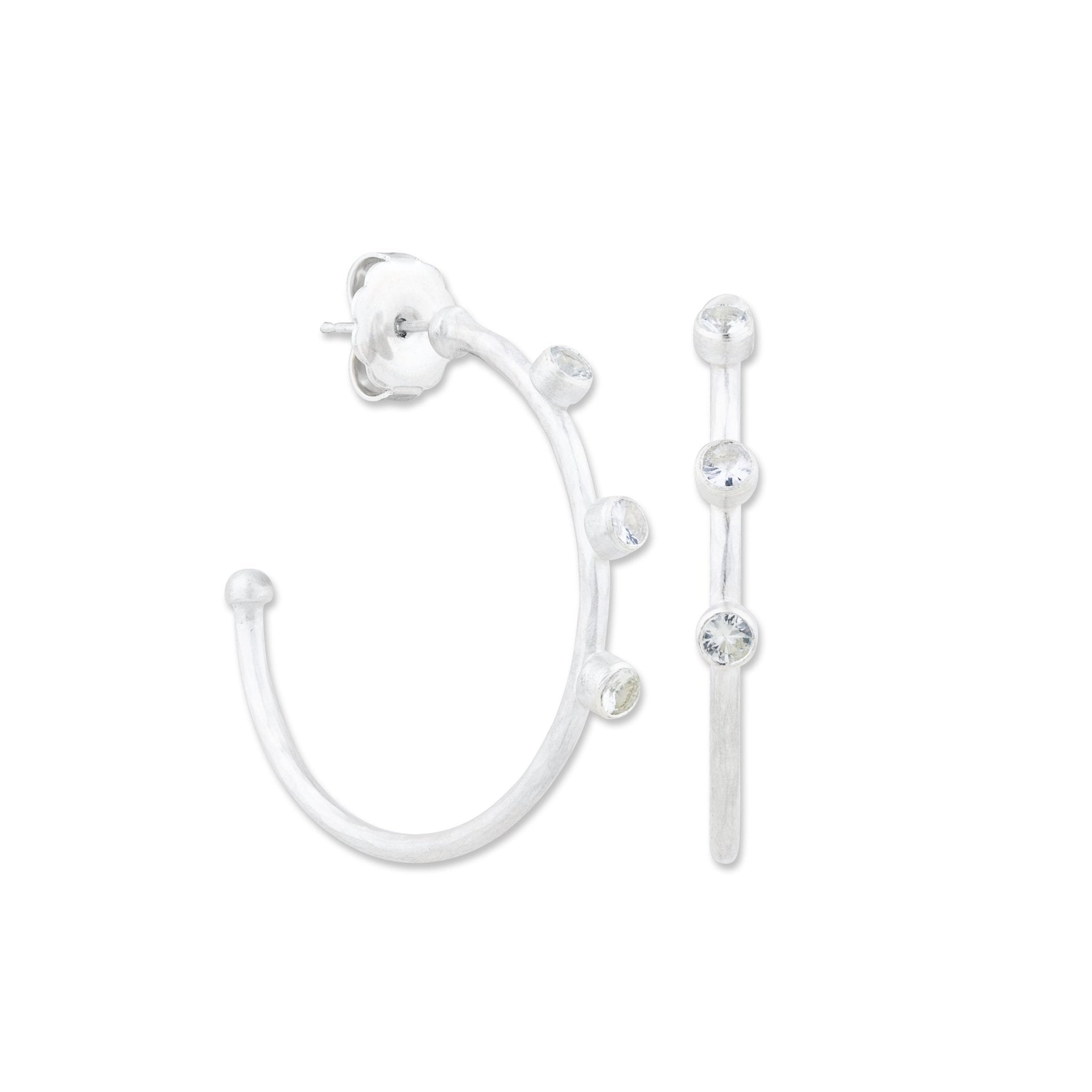 Sapphire Hoops - Kelly Wade Jewelers