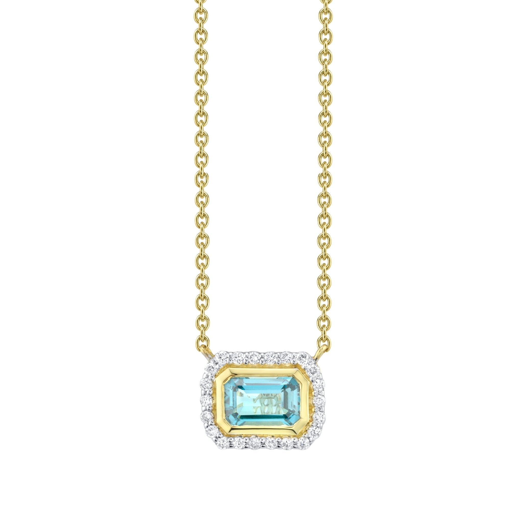Topaz Diamond Necklace - Kelly Wade Jewelers