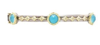 Turquoise & White Quartz Doublet Bangle - Kelly Wade Jewelers