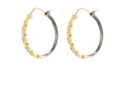 White Sapphire Hoops - Kelly Wade Jewelers