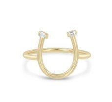 Zoe Chicco Diamond Horseshoe Ring - Kelly Wade Jewelers